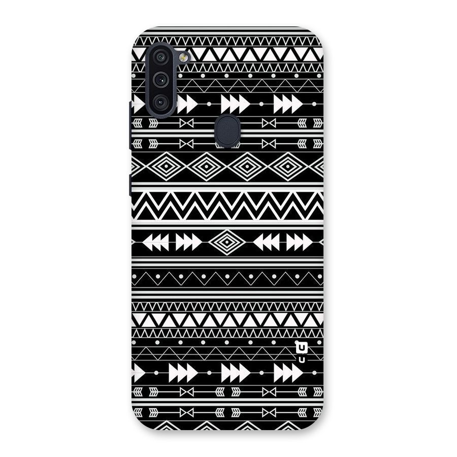 Black Aztec Creativity Back Case for Galaxy M11