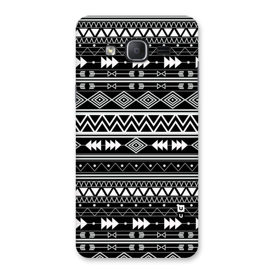 Black Aztec Creativity Back Case for Galaxy On7 2015