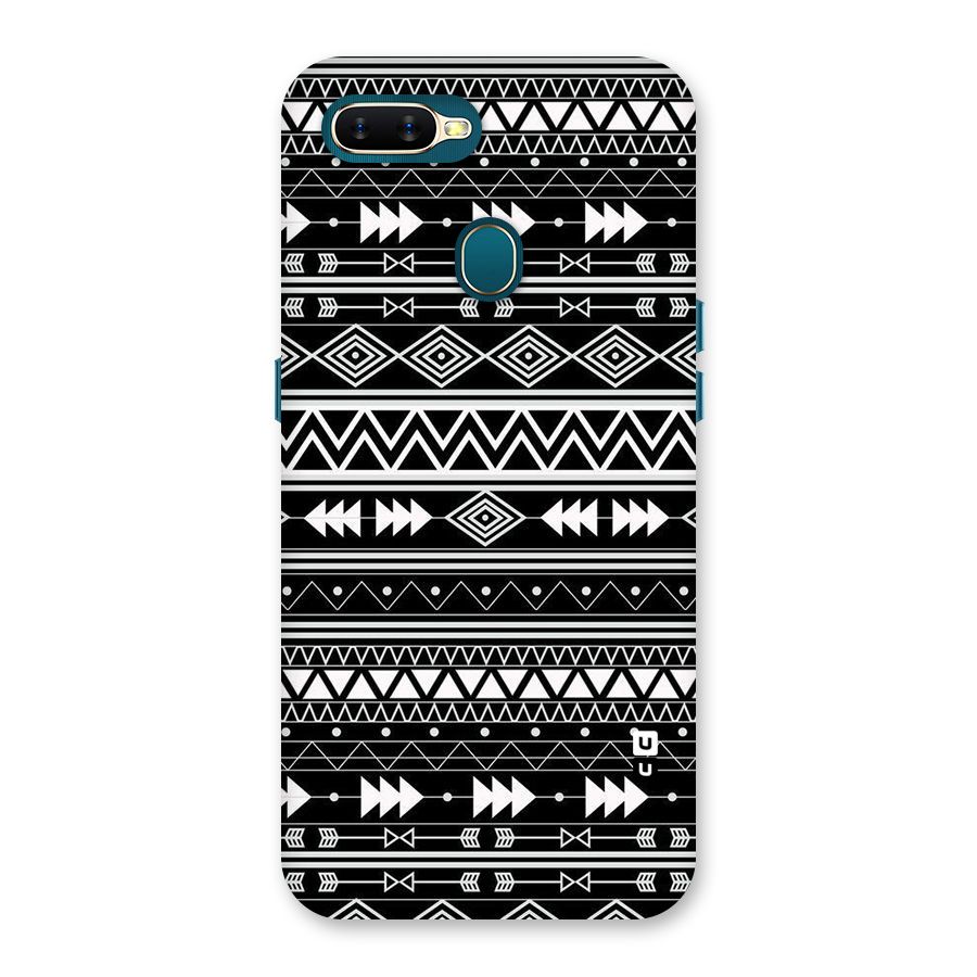 Black Aztec Creativity Back Case for Oppo A11k