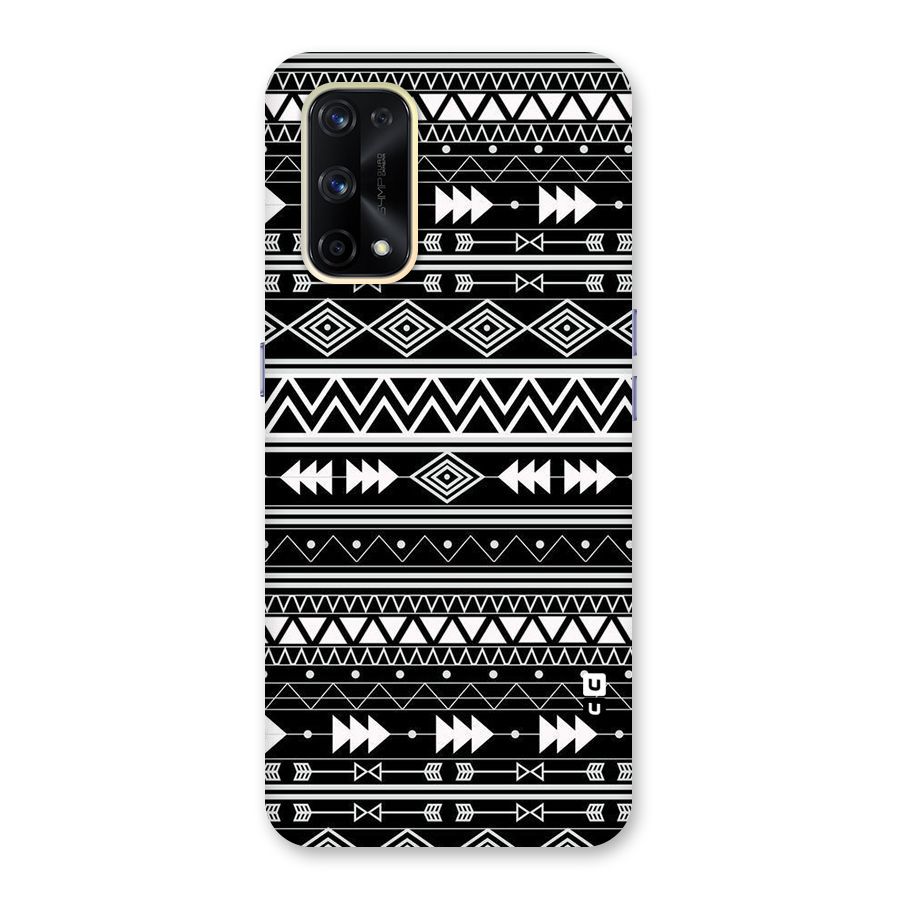Black Aztec Creativity Glass Back Case for Realme X7 Pro