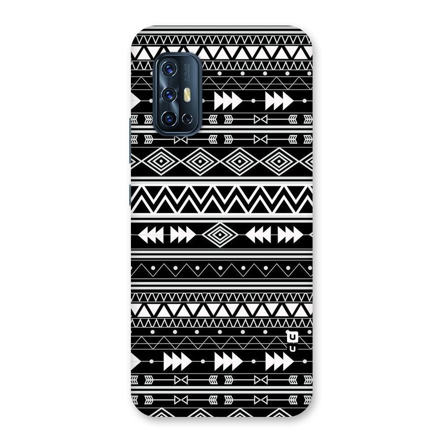 Black Aztec Creativity Back Case for Vivo V17