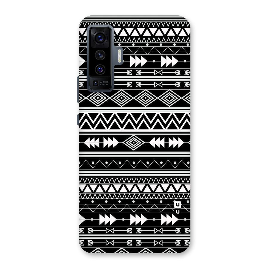 Black Aztec Creativity Back Case for Vivo X50