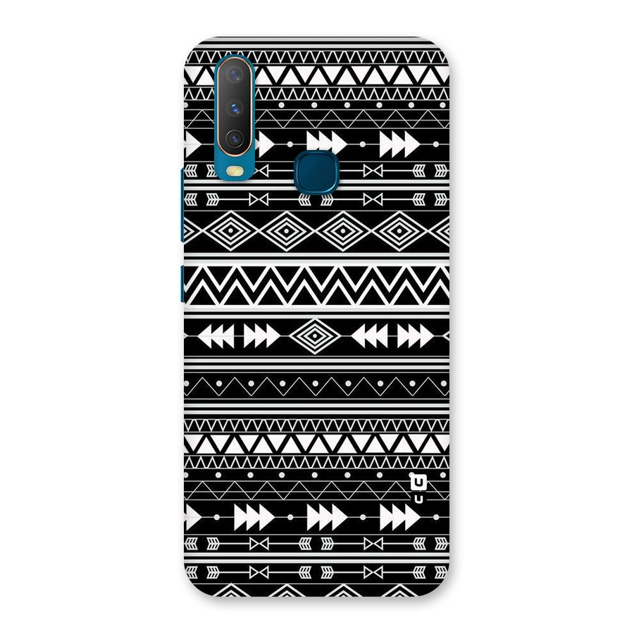 Black Aztec Creativity Back Case for Vivo Y15