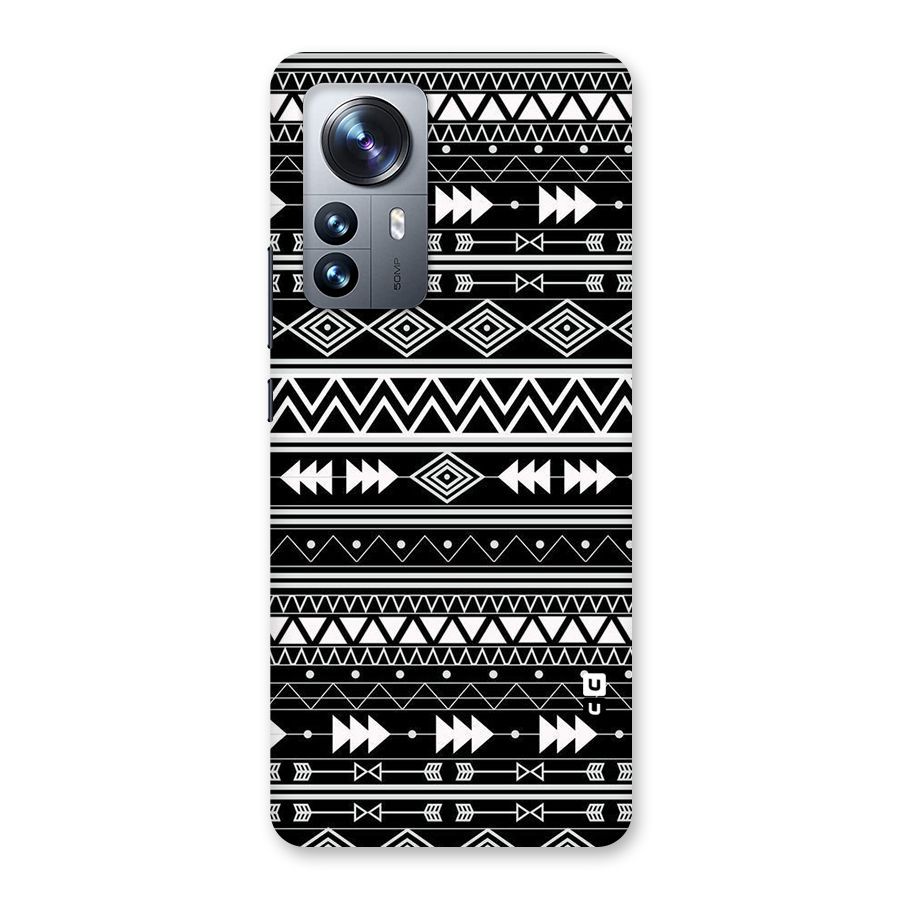 Black Aztec Creativity Back Case for Xiaomi 12 Pro