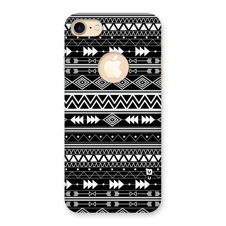Black Aztec Creativity Back Case for iPhone 7 Logo Cut