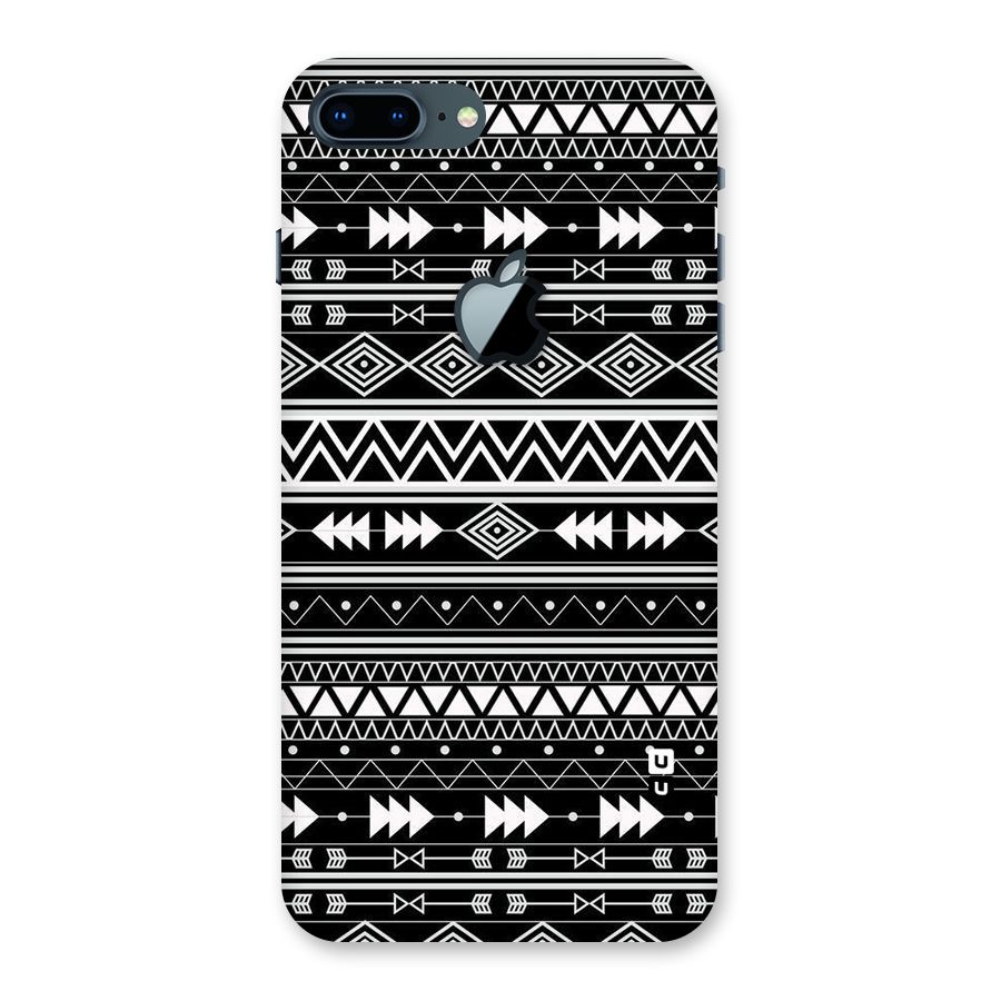 Black Aztec Creativity Back Case for iPhone 7 Plus Apple Cut