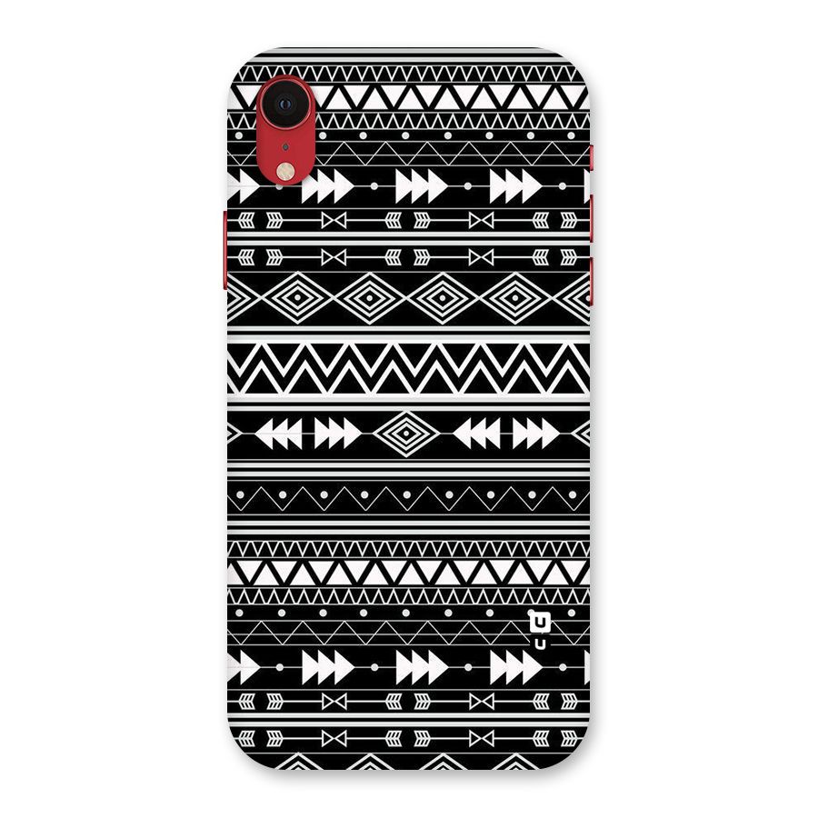 Black Aztec Creativity Back Case for iPhone XR