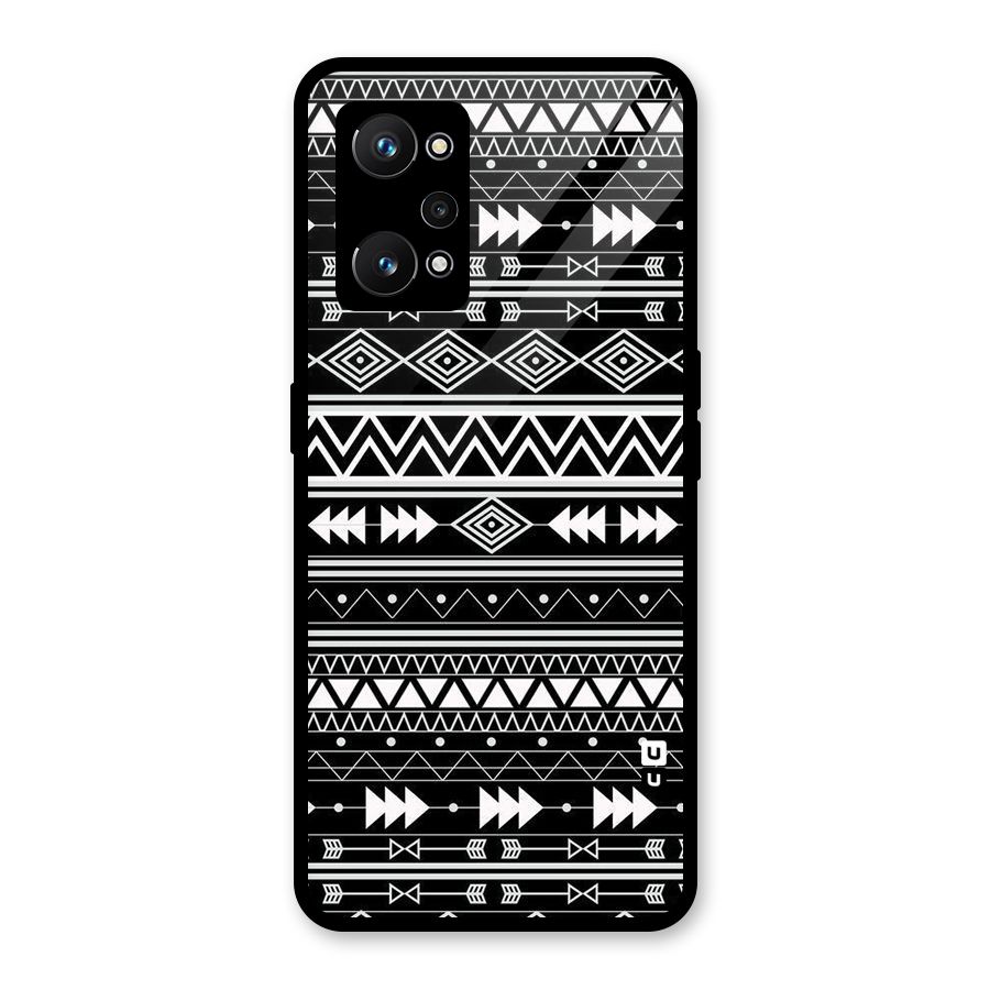 Black Aztec Creativity Glass Back Case for Realme GT Neo 3T