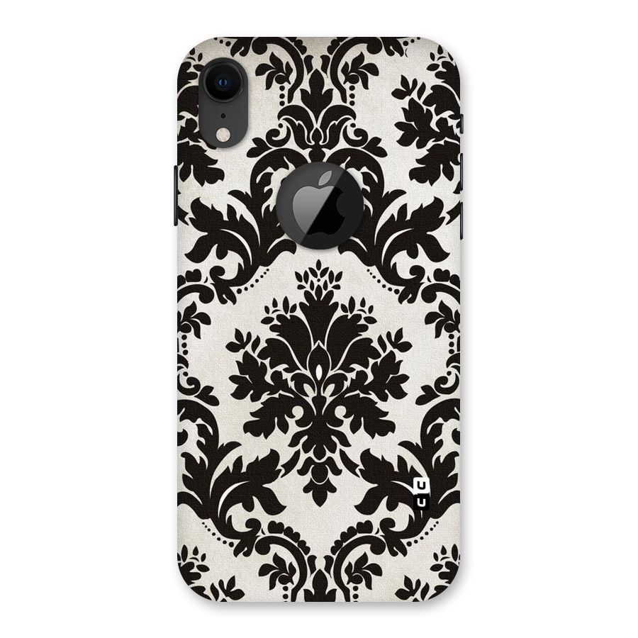 Black Beauty Back Case for iPhone XR Logo Cut