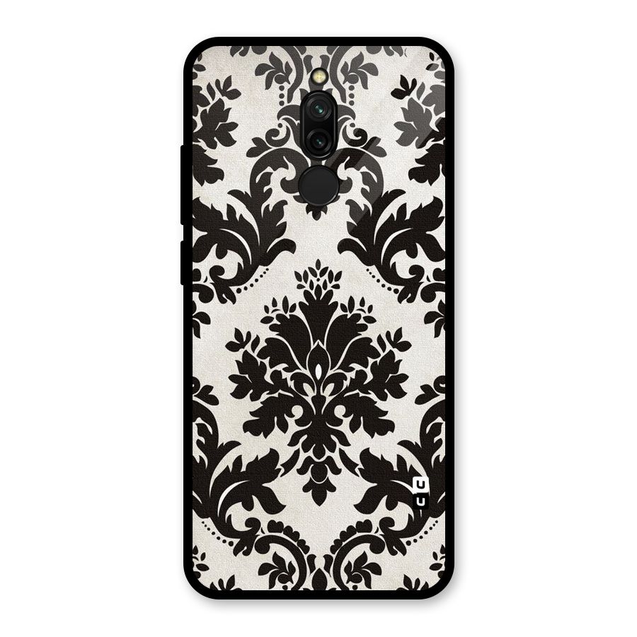 Black Beauty Glass Back Case for Redmi 8