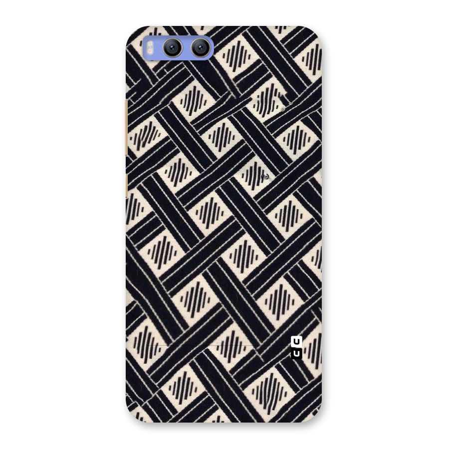 Black Beige Criscros Back Case for Xiaomi Mi 6