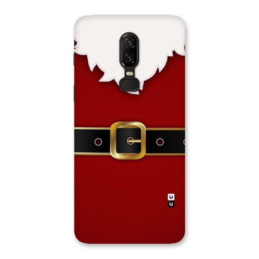Black Belt Design Back Case for OnePlus 6