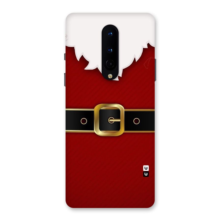Black Belt Design Back Case for OnePlus 8