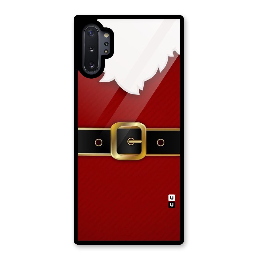 Black Belt Design Glass Back Case for Galaxy Note 10 Plus
