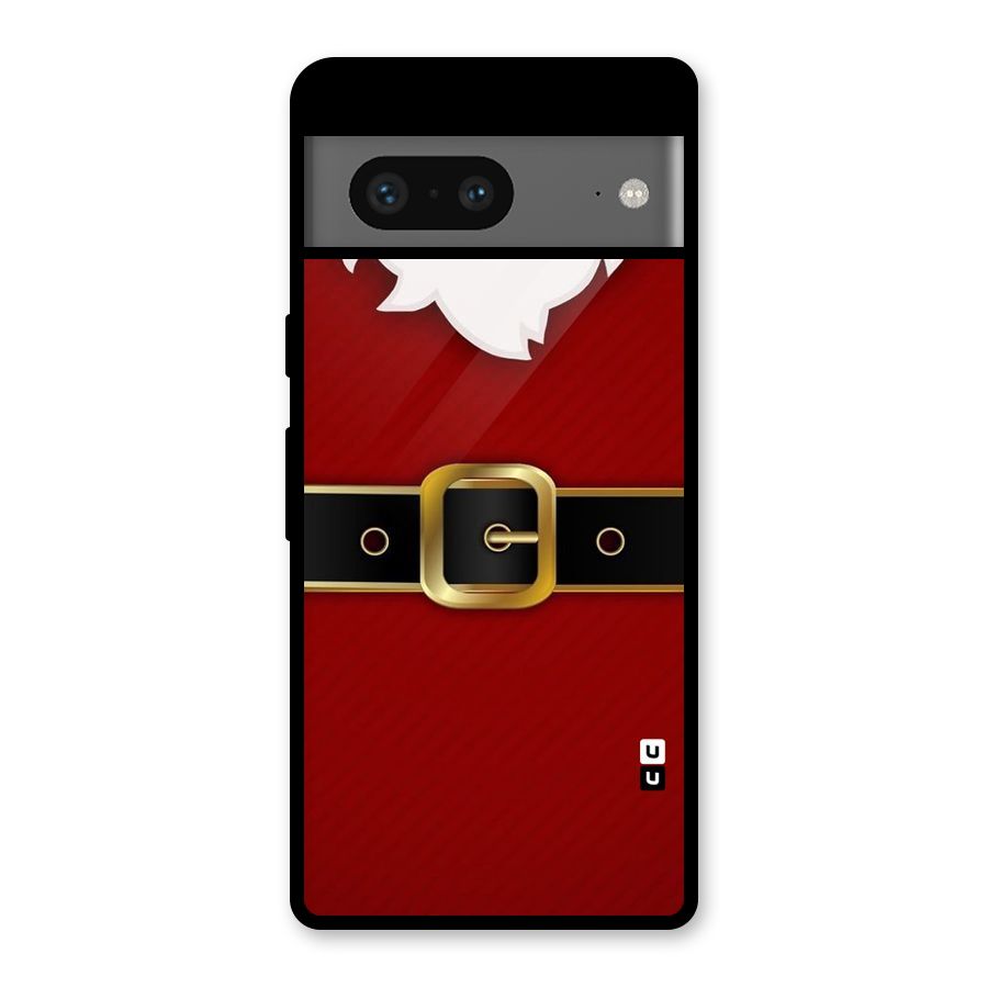 Black Belt Design Glass Back Case for Google Pixel 7