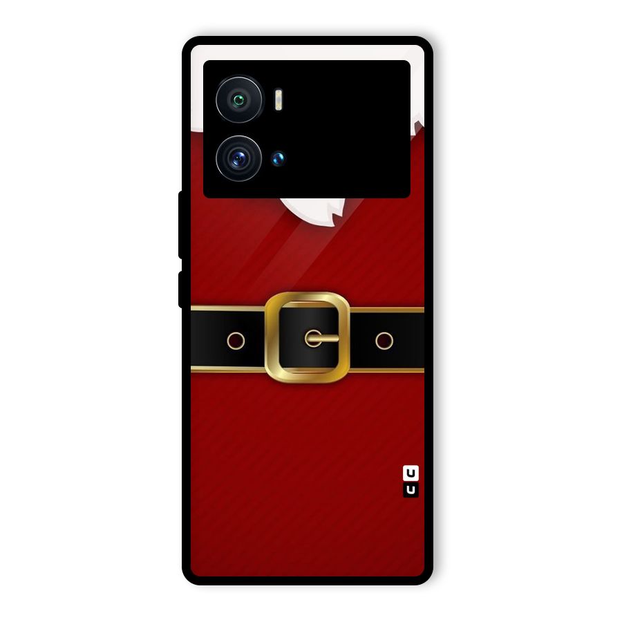 Black Belt Design Glass Back Case for Vivo iQOO 9 Pro
