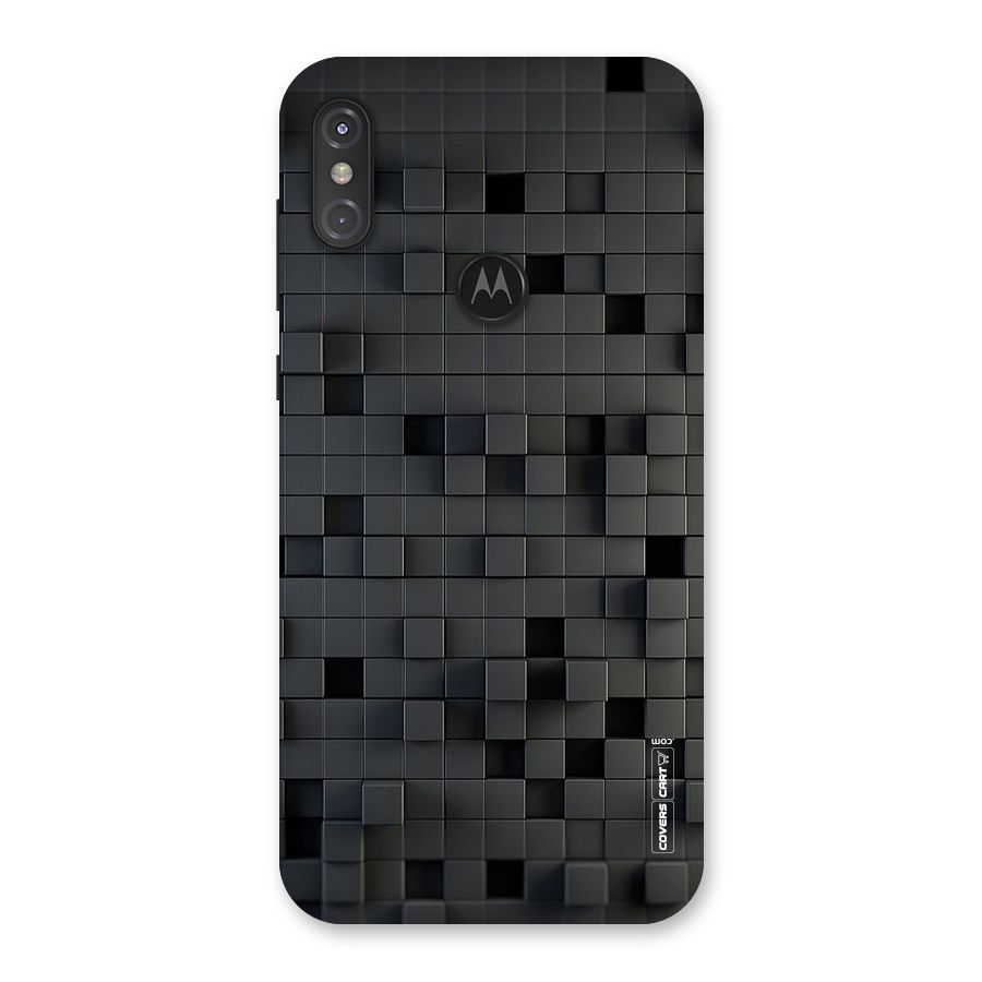 Black Bricks Back Case for Motorola One Power