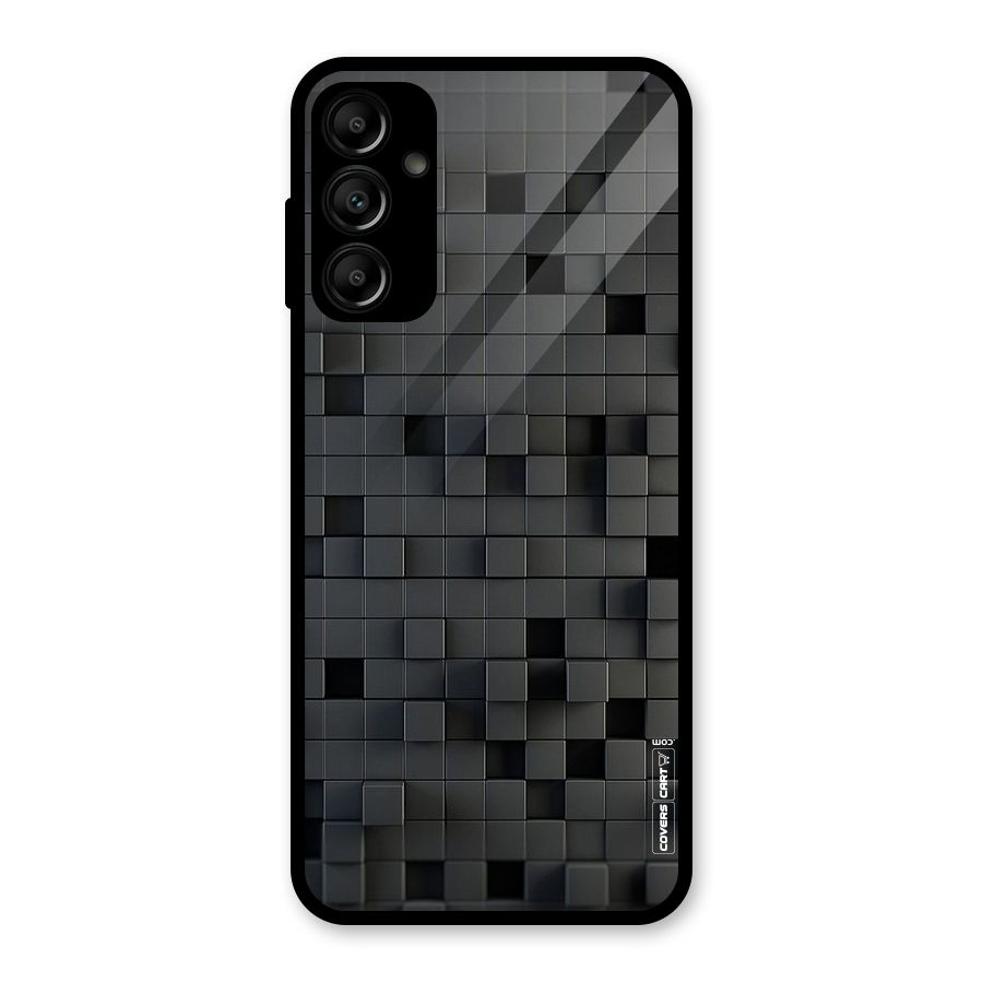 Black Bricks Glass Back Case for Galaxy A14 5G