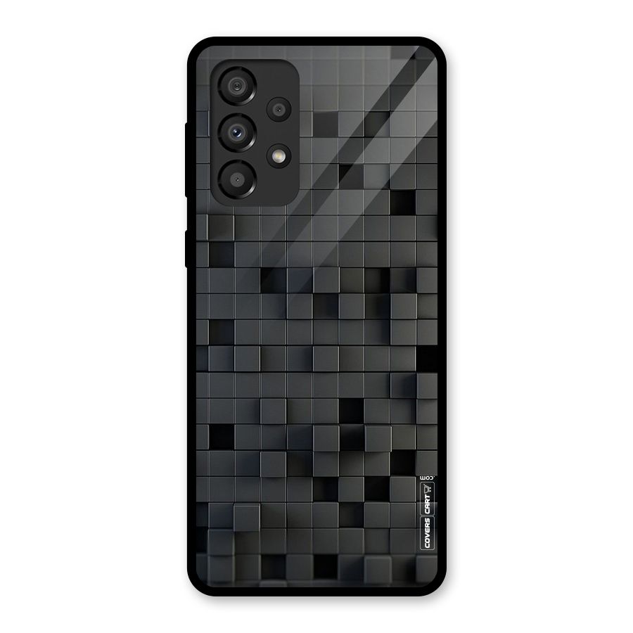 Black Bricks Glass Back Case for Galaxy A33 5G