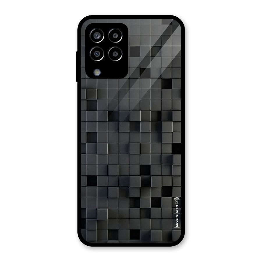 Black Bricks Glass Back Case for Galaxy M33