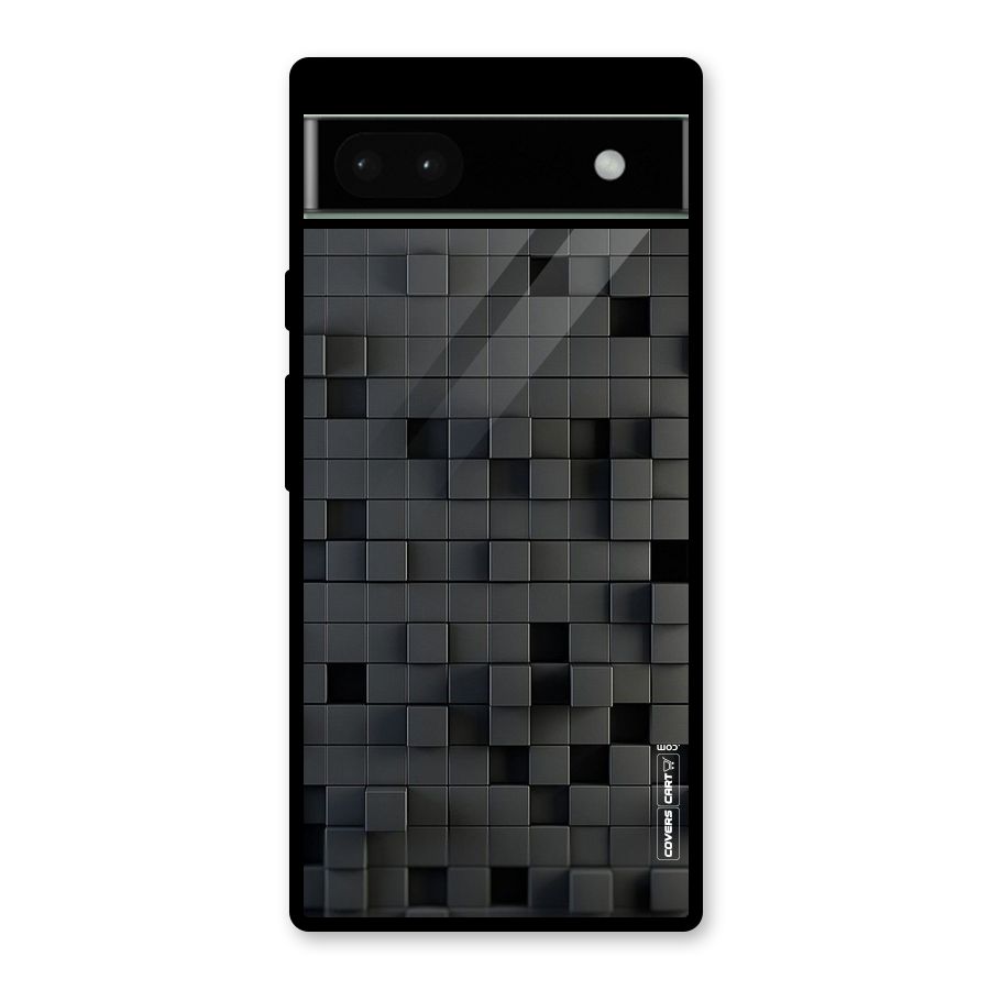 Black Bricks Glass Back Case for Google Pixel 6a