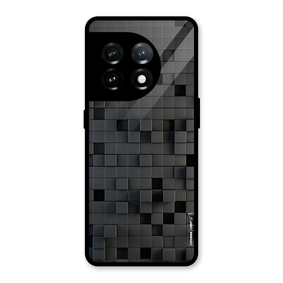 Black Bricks Glass Back Case for OnePlus 11