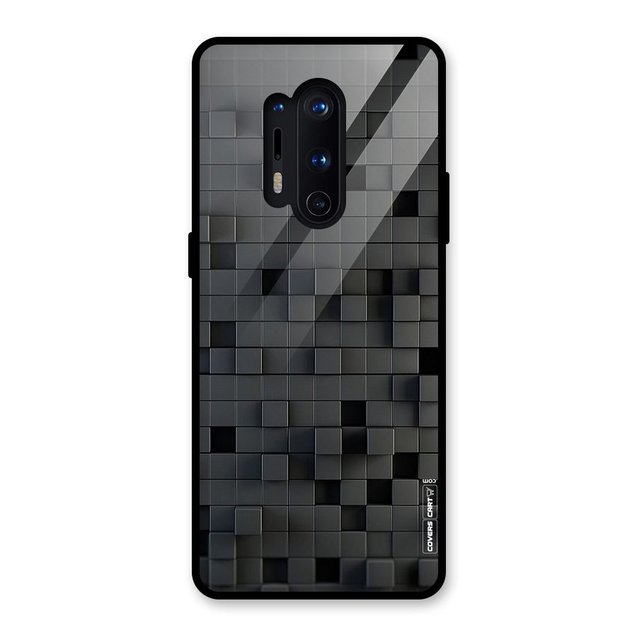 Black Bricks Glass Back Case for OnePlus 8 Pro