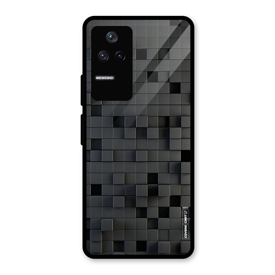 Black Bricks Glass Back Case for Poco F4 5G