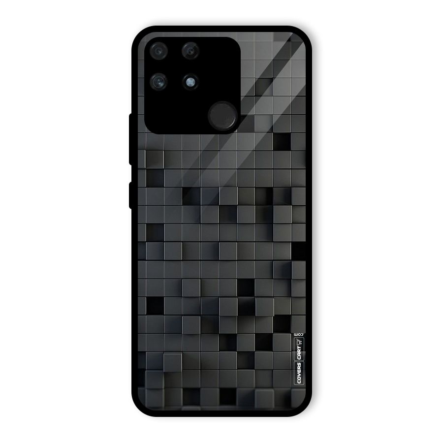 Black Bricks Glass Back Case for Realme Narzo 50A