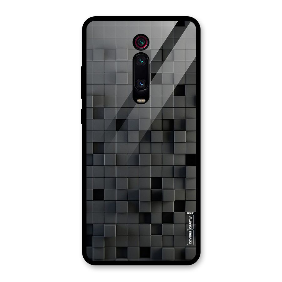 Black Bricks Glass Back Case for Redmi K20 Pro