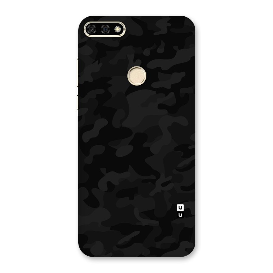 Black Camouflage Back Case for Honor 7A