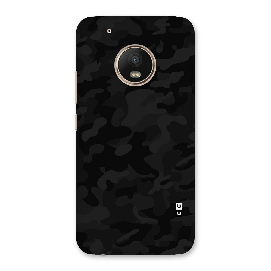 Black Camouflage Back Case for Moto G5 Plus