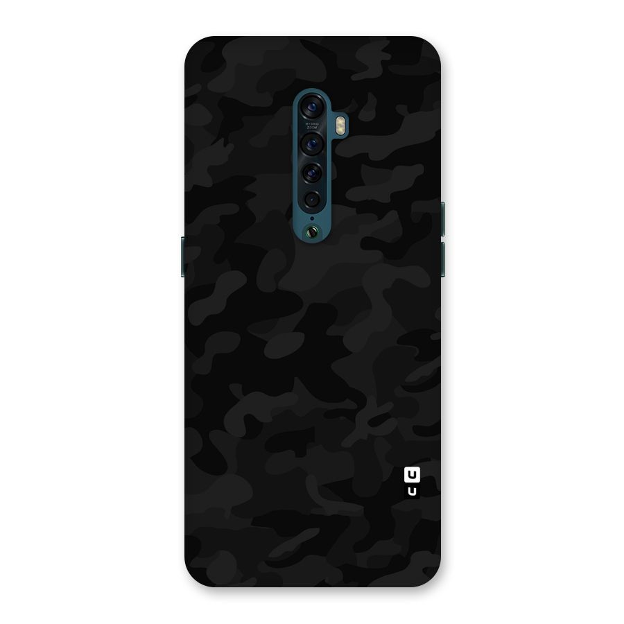 Black Camouflage Back Case for Oppo Reno2