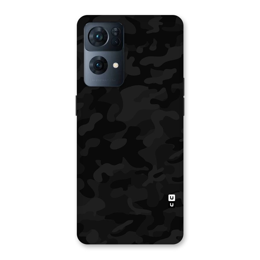 Black Camouflage Back Case for Oppo Reno7 Pro 5G