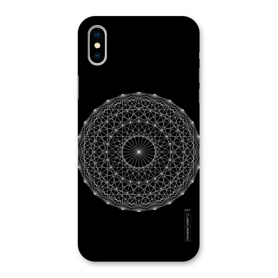 Black Clipart Back Case for iPhone XS