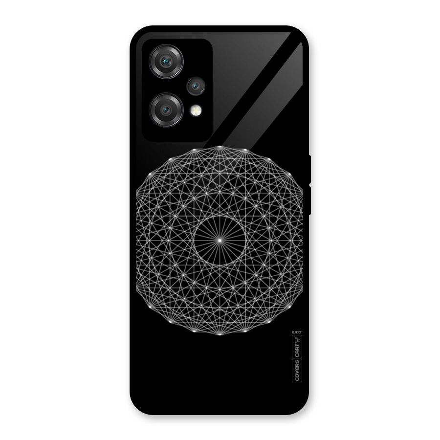 Black Clipart Glass Back Case for OnePlus Nord CE 2 Lite 5G