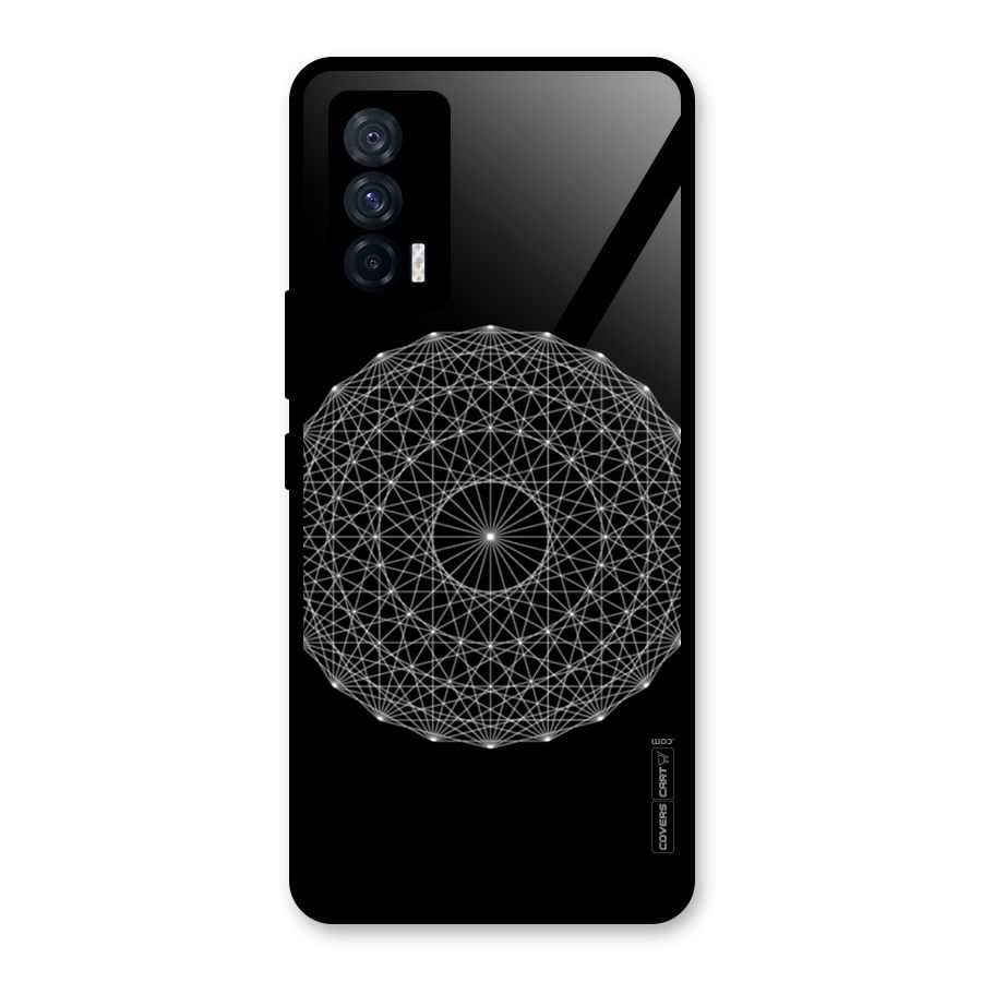 Black Clipart Glass Back Case for Vivo iQOO 7 5G