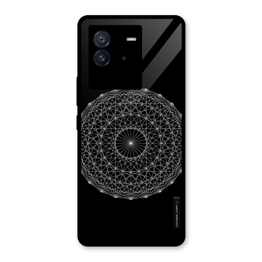Black Clipart Glass Back Case for Vivo iQOO Neo 6 5G