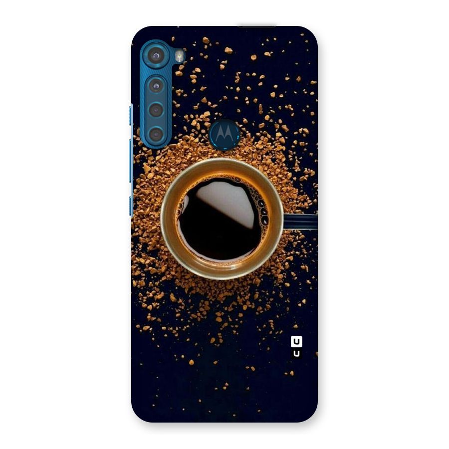 Black Coffee Back Case for Motorola One Fusion Plus