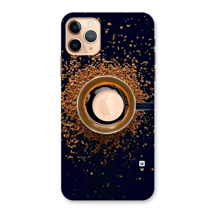 Black Coffee Back Case for iPhone 11 Pro Max Logo Cut