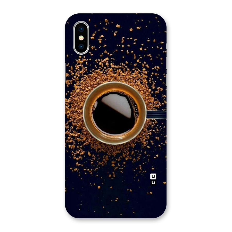 Black Coffee Back Case for iPhone XS