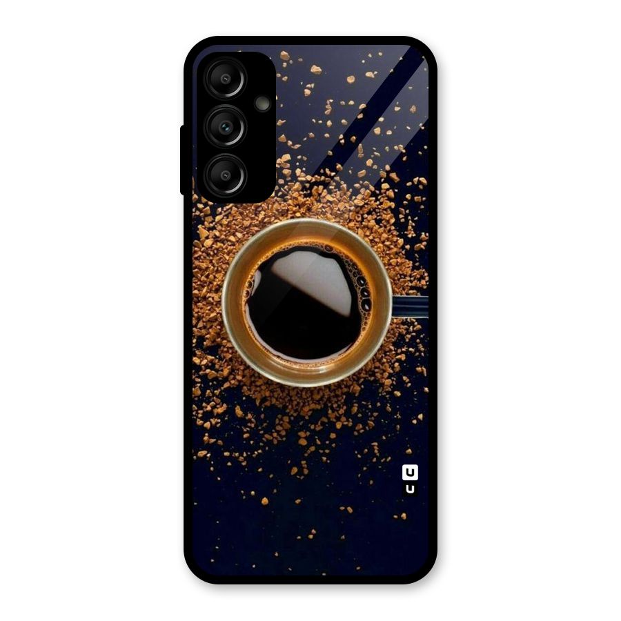 Black Coffee Glass Back Case for Galaxy A14 5G
