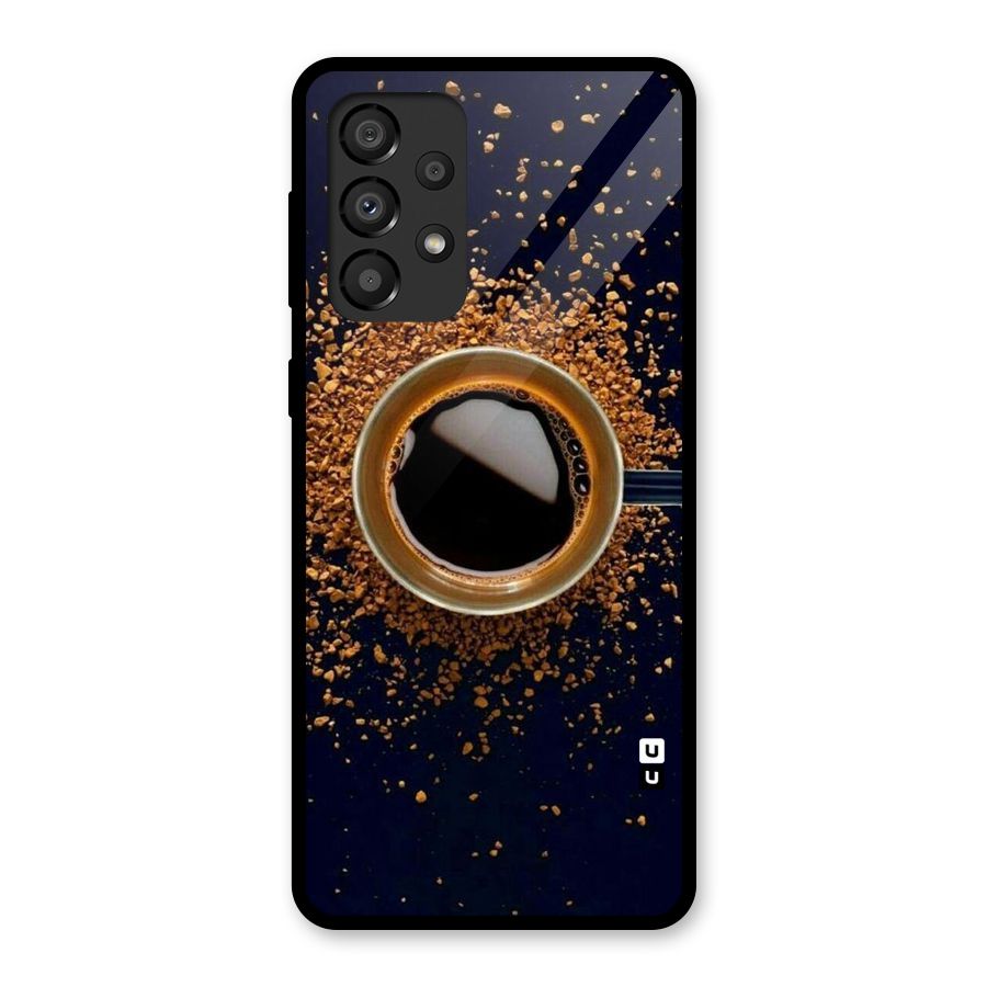 Black Coffee Glass Back Case for Galaxy A33 5G