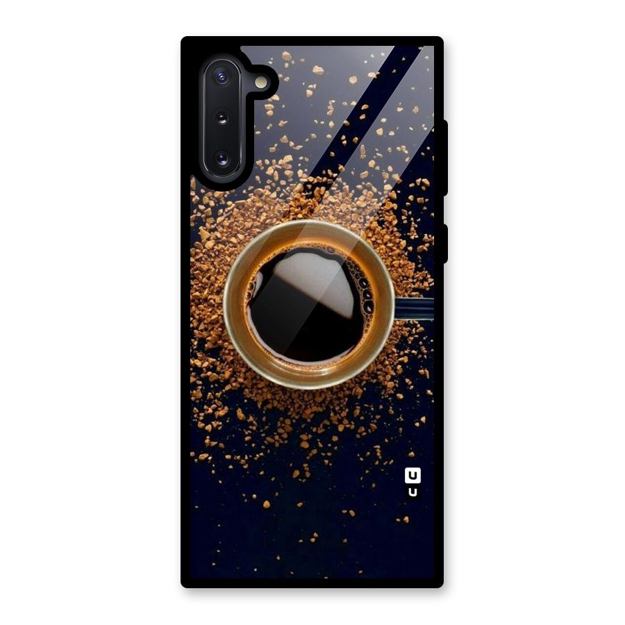 Black Coffee Glass Back Case for Galaxy Note 10