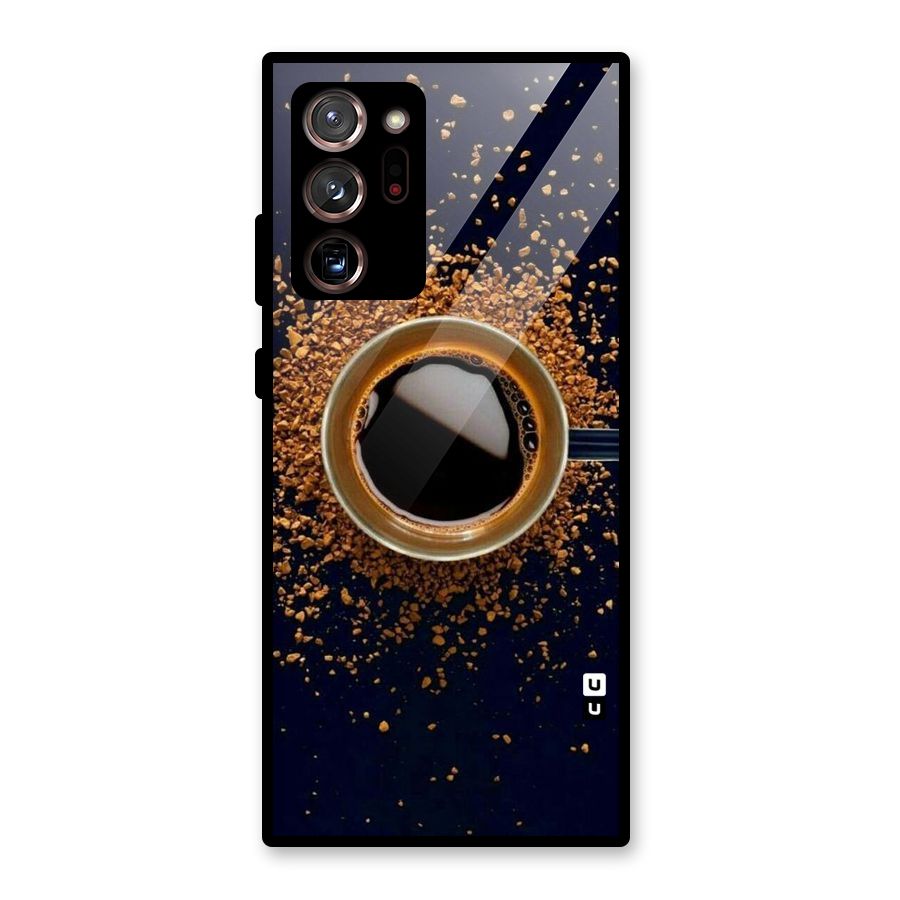 Black Coffee Glass Back Case for Galaxy Note 20 Ultra 5G