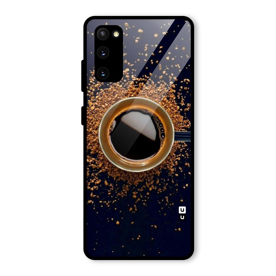Black Coffee Glass Back Case for Galaxy S20 FE 5G