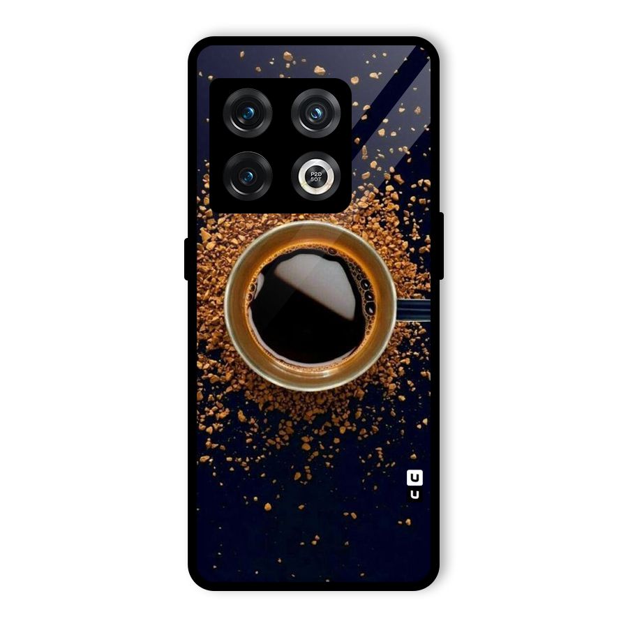 Black Coffee Glass Back Case for OnePlus 10 Pro 5G