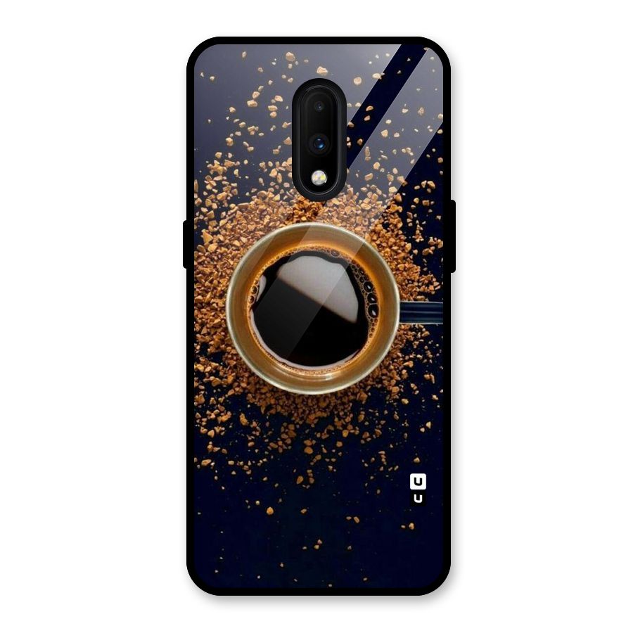 Black Coffee Glass Back Case for OnePlus 7