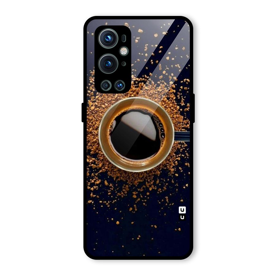 Black Coffee Glass Back Case for OnePlus 9 Pro