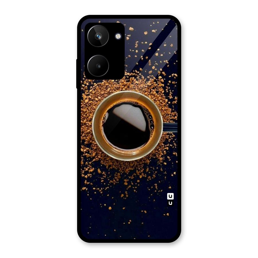 Black Coffee Glass Back Case for Realme 10